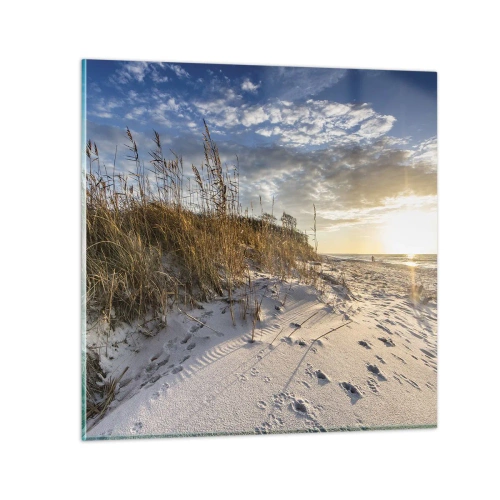 Obraz na szkle - Zaproszenie na spacer - 30x30 cm