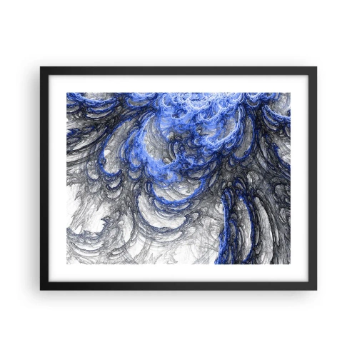 Plakat w czarnej ramie - Narodziny fali - 50x40 cm
