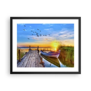 Plakat w czarnej ramie - Do widzenia, do jutra - 50x40 cm