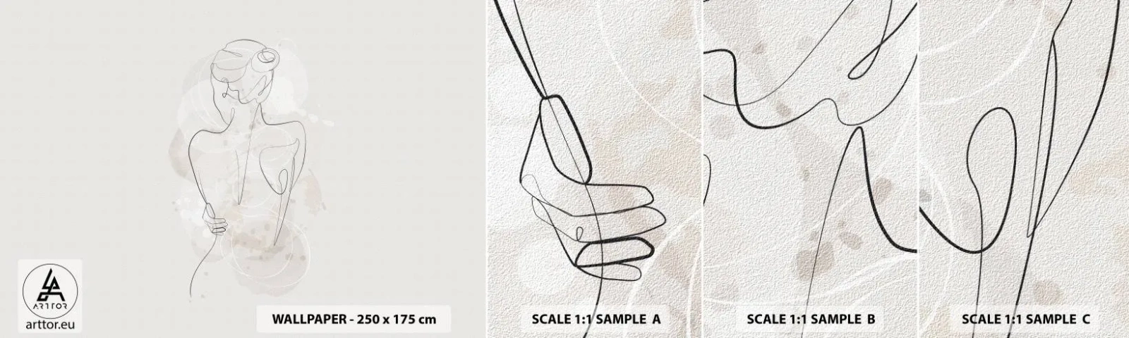 Fototapeta Próbka Standard Eco - Jak czuły instrument - Kobieta, Ciało, Grafika - 100x30 cm