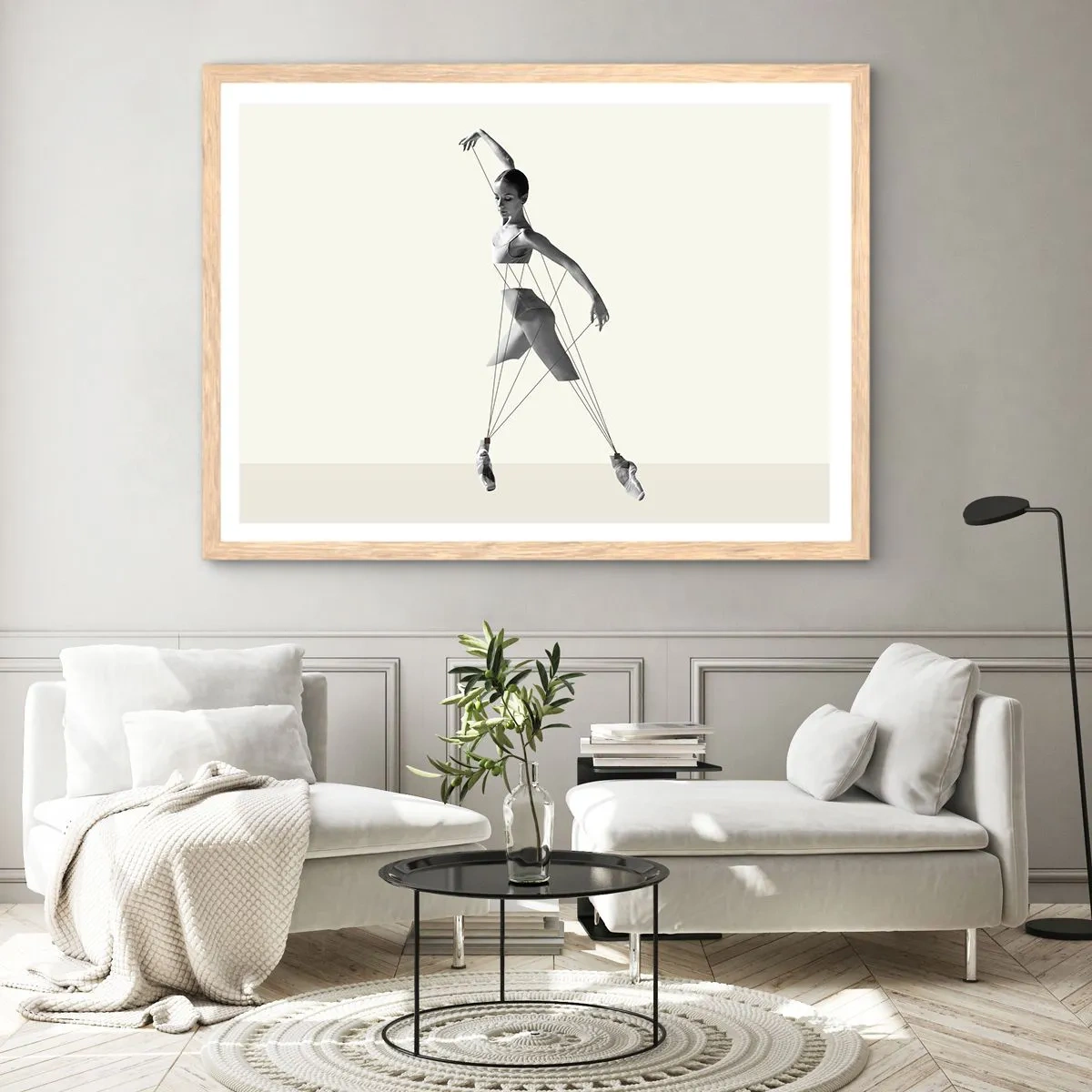 Plakat w ramie jasny dąb - W teatrze świata - 100x70 cm