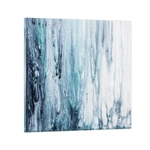 Obraz na szkle - Sople błękitu - 70x70 cm
