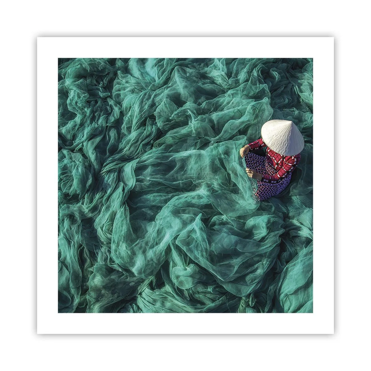 Plakat - W morzu sieci - 50x50 cm