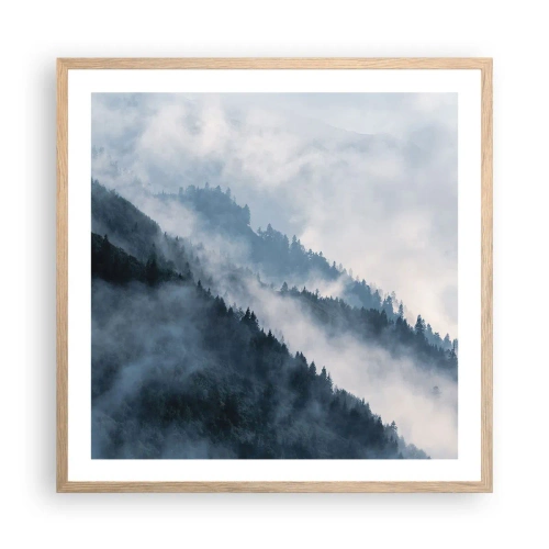 Plakat w ramie jasny dąb - Mistyka gór - 60x60 cm