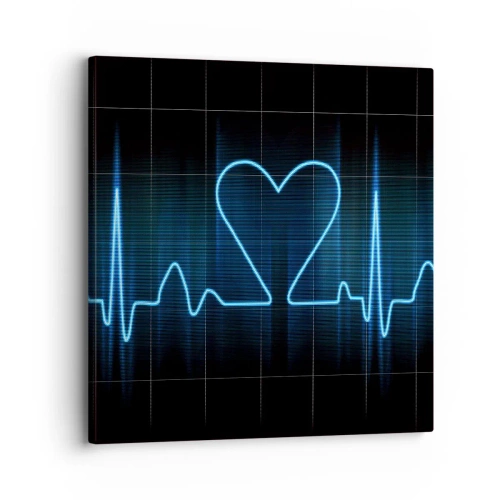Obraz na płótnie - W rytmie serca - 30x30 cm
