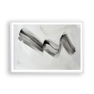 Plakat w białej ramie - Od niechcenia dla zabawy - 100x70 cm