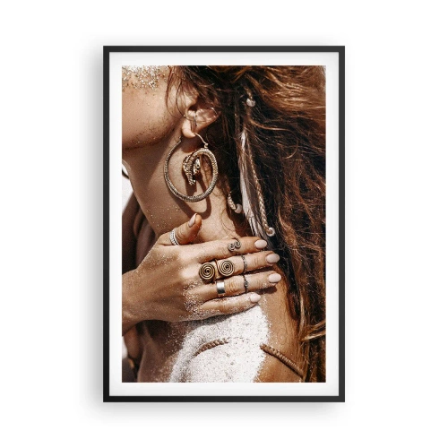 Plakat w czarnej ramie - Królowa dzikiej plaży - 61x91 cm