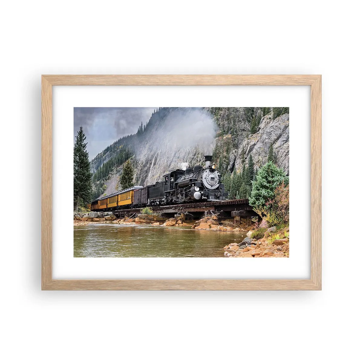 Plakat w ramie jasny dąb - A dokąd to? Dokąd? - 40x30 cm