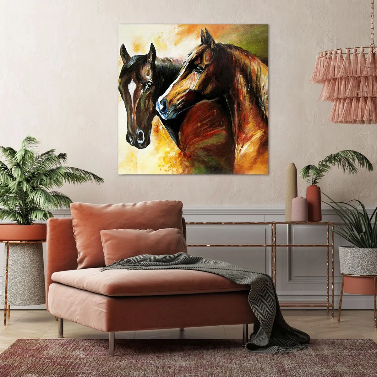 Obraz na płótnie - Dwa razy więcej wdzięku - 60x60 cm