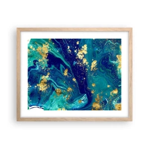 Plakat w ramie jasny dąb - Płatki słońca  - 50x40 cm