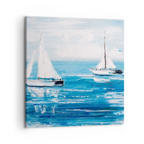 Obraz na płótnie - Z przyjacielem u boku - 60x60 cm