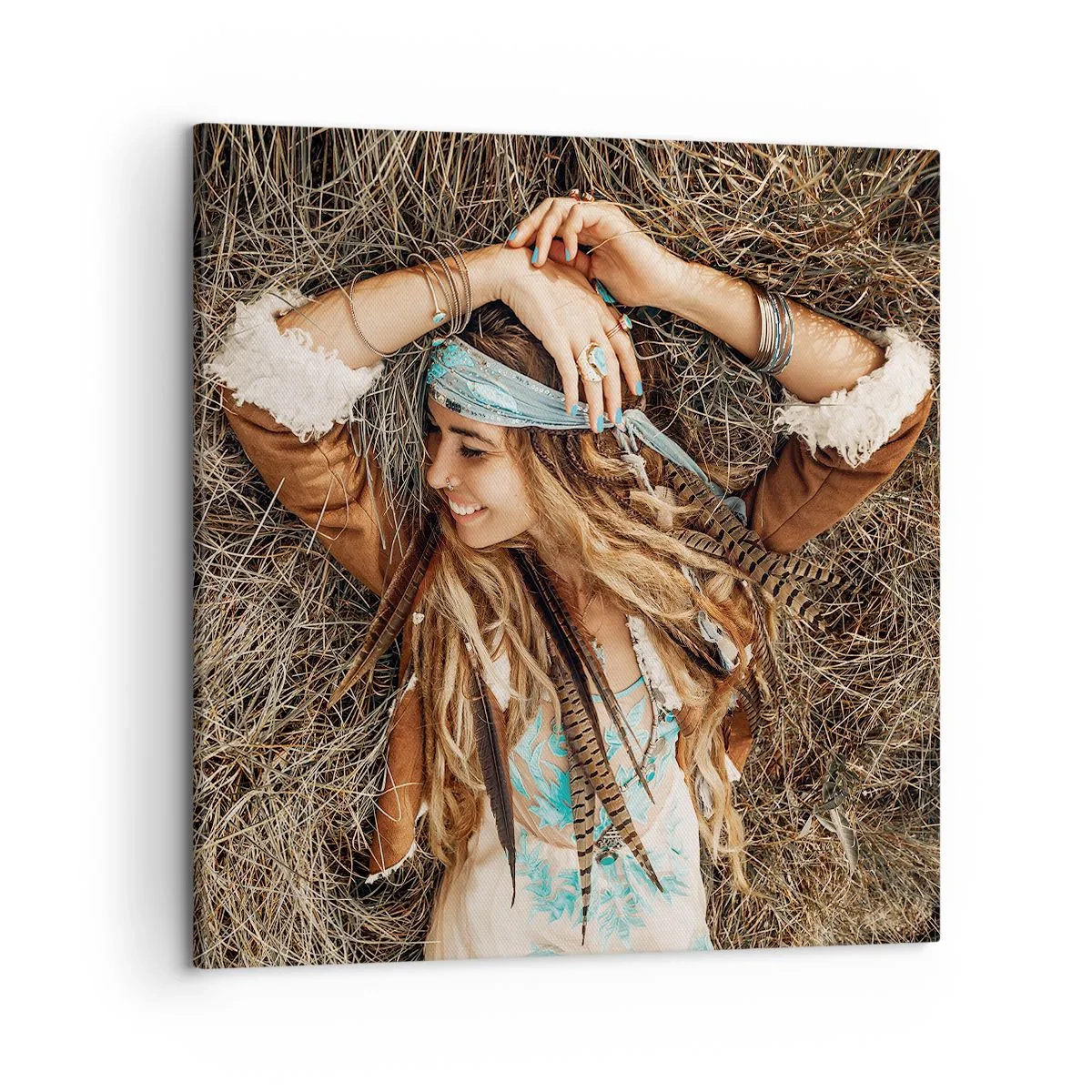 Obraz na płótnie - W drodze do lata miłości - 50x50 cm