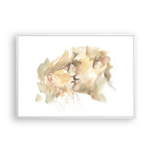 Plakat w białej ramie - Odnaleziona połowa? - 100x70 cm