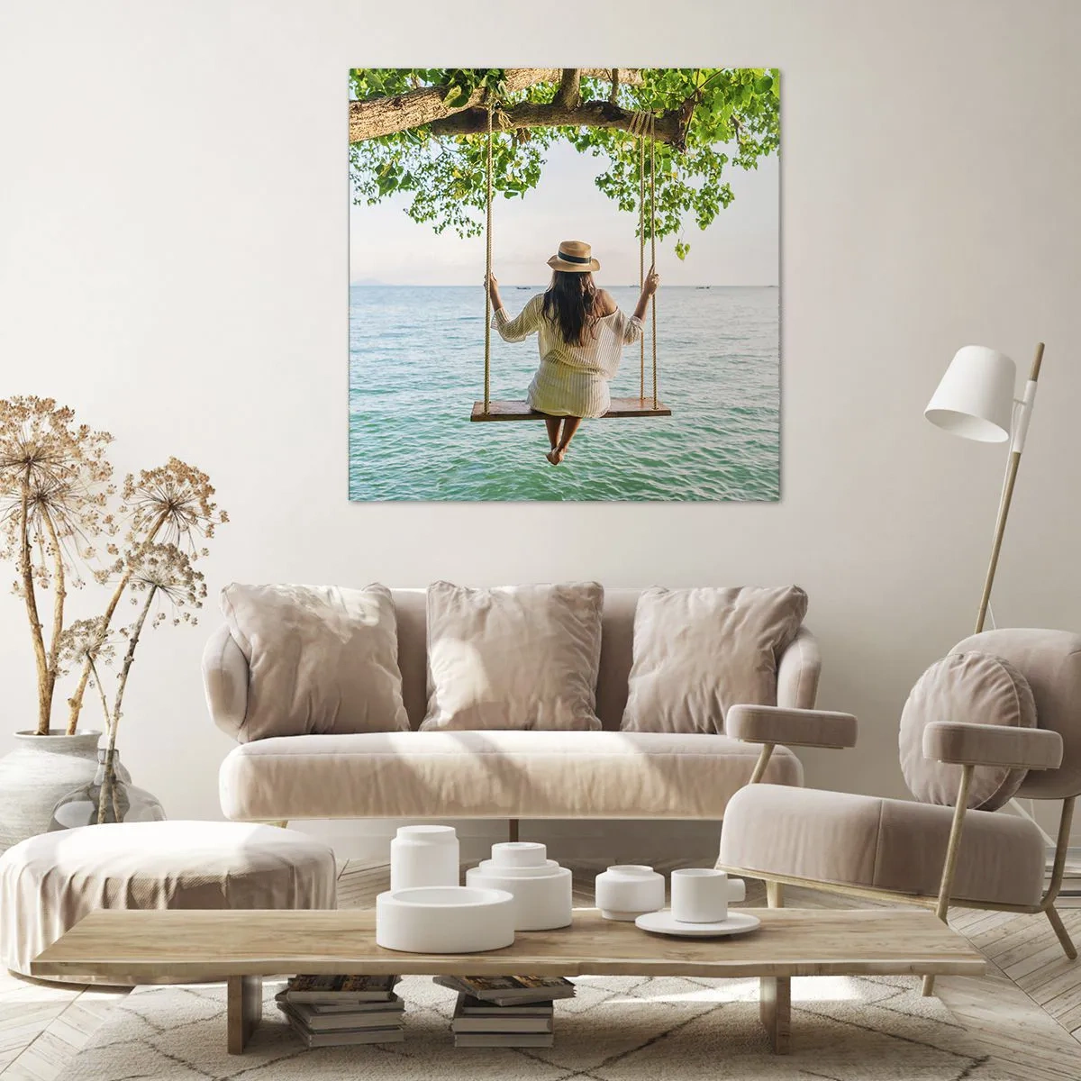 Obraz na płótnie - Życie jest piękne - 60x60 cm