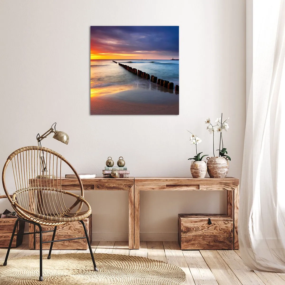 Obraz na płótnie - Posłuchaj ciszy - 70x70 cm