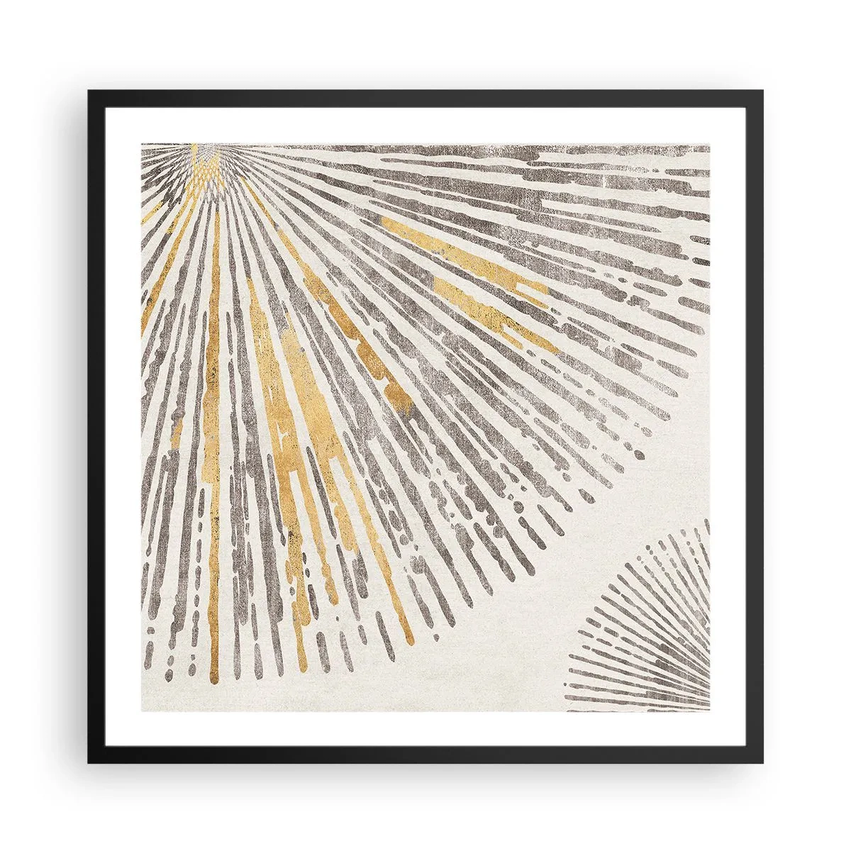 Plakat w czarnej ramie - Uroda promienia - 60x60 cm