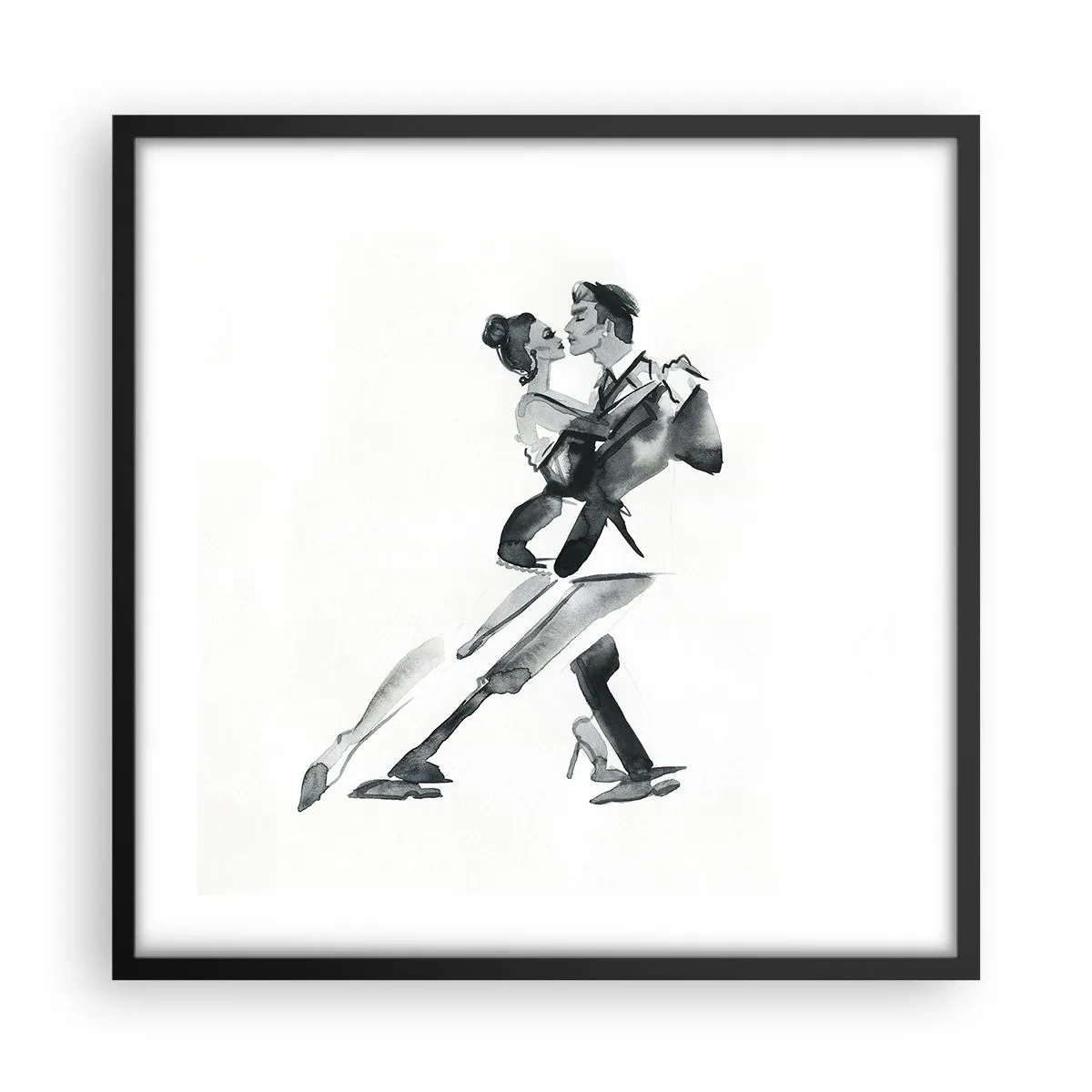 Plakat w czarnej ramie - W jednym rytmie - 50x50 cm