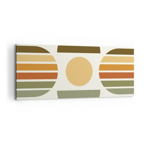 Obraz na płótnie - W kolorach ziemi - 100x40 cm