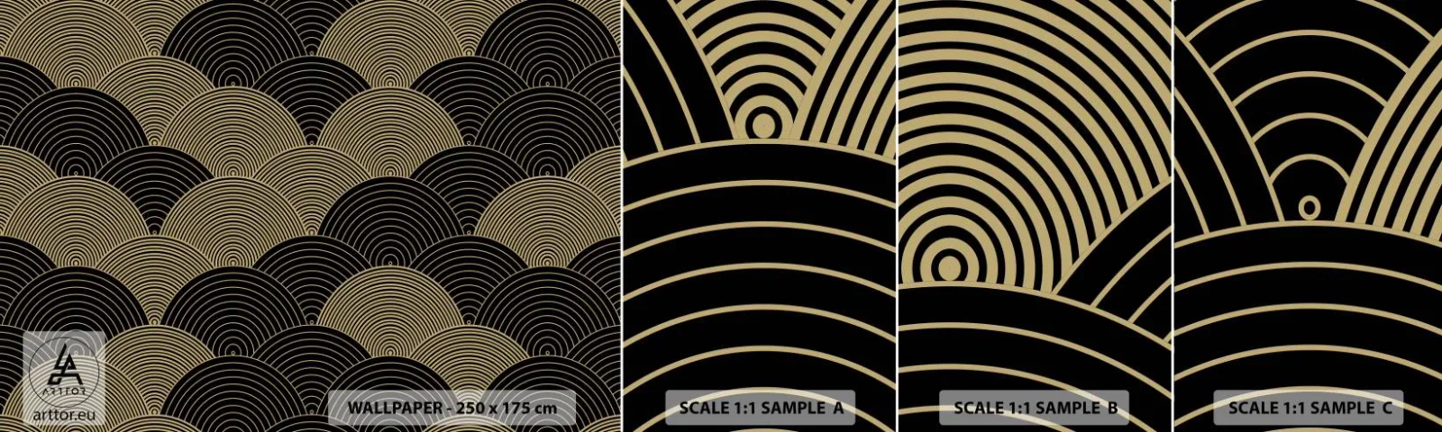 Fototapeta Próbka Samoprzylepna Deluxe Sticker - Jedność w wielości - Abstrakcja, Grafika, Okręgi - 100x30 cm