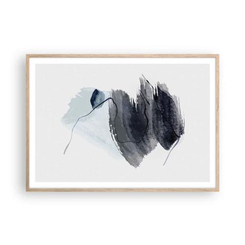 Plakat w ramie jasny dąb - Intensywność i ruch - 100x70 cm