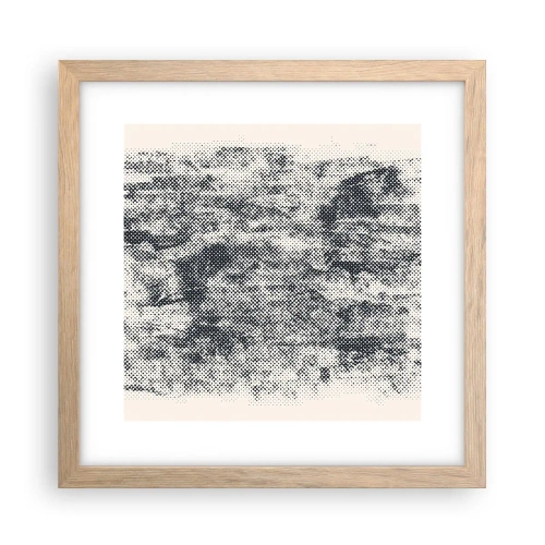 Plakat w ramie jasny dąb - Mglista kompozycja - 30x30 cm