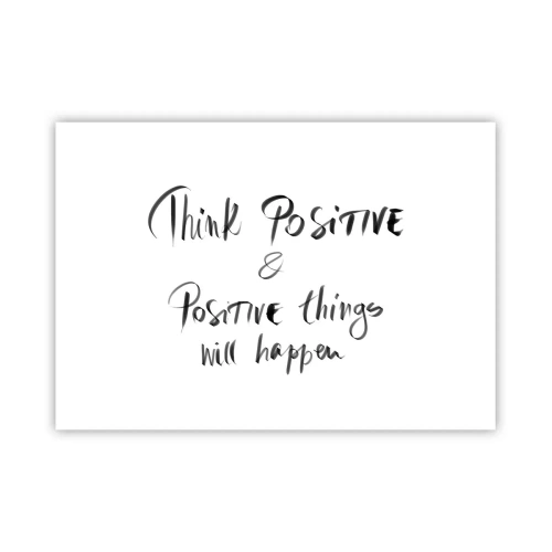 Plakat - Inspirujący napis w czerni na białym tle - 100x70cm - Jak żyć? - Nowoczesna dekoracja ścienna do salonu i sypialni ARTTOR