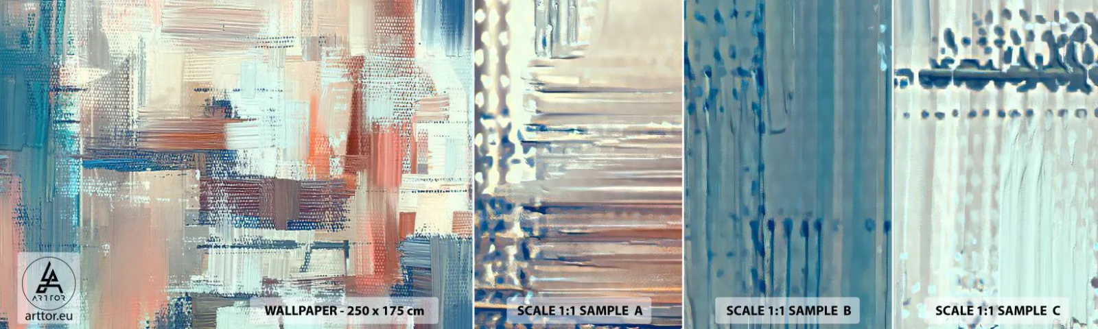 Fototapeta Próbka Samoprzylepna Deluxe Sticker - Dotrzeć do światła - Pastelowe, Minimalizm, Jasny - 100x30 cm