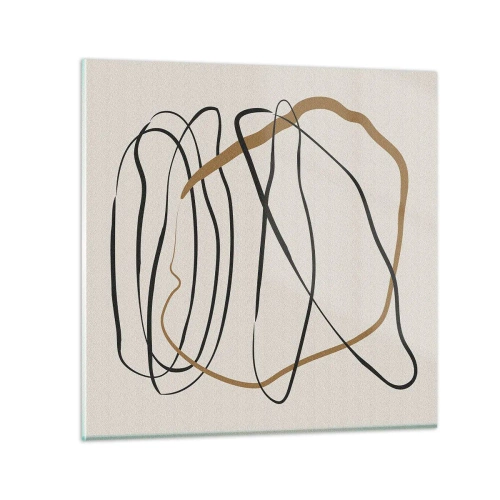 Obraz na szkle - Kompozycja – taniec opętaniec - 50x50 cm