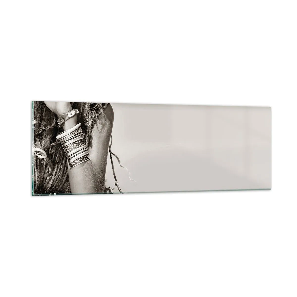 Obraz na szkle - Jak to dziewczyna - 90x30 cm