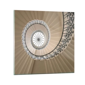 Obraz na szkle - W środku muszli - 40x40 cm