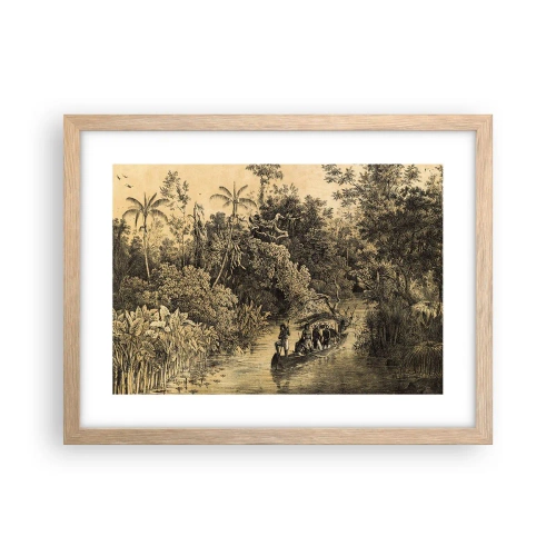 Plakat w ramie jasny dąb - Wyprawa do źródła - 40x30 cm