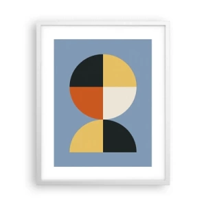 Plakat w białej ramie - Patrz i licz - 40x50 cm