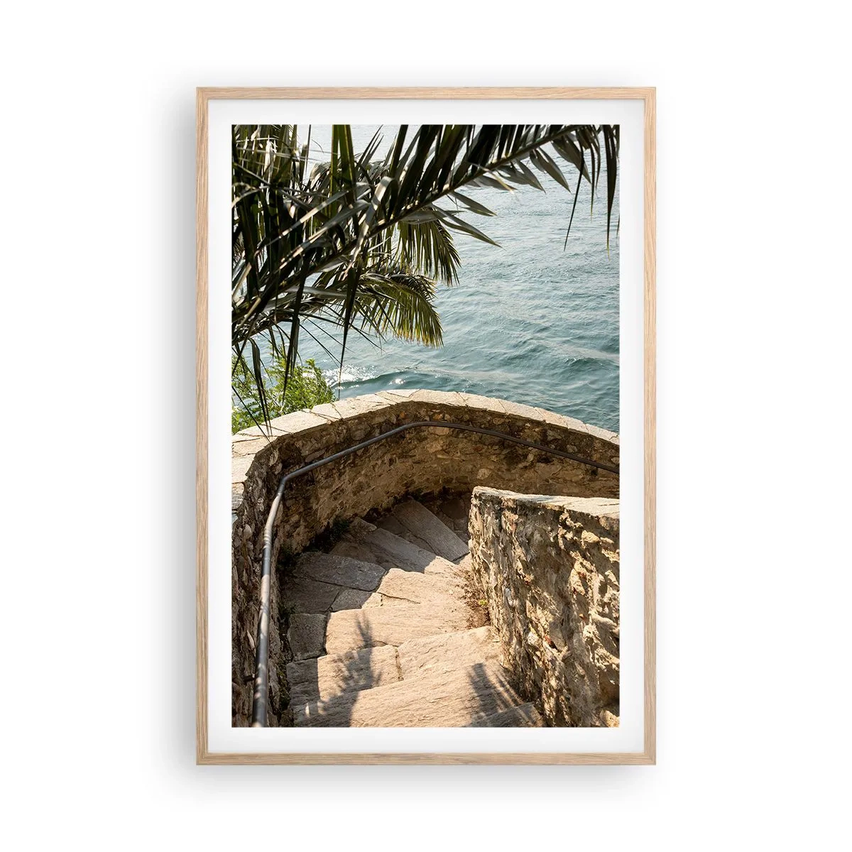 Plakat w ramie jasny dąb - Pod słońcem Italii - 61x91 cm