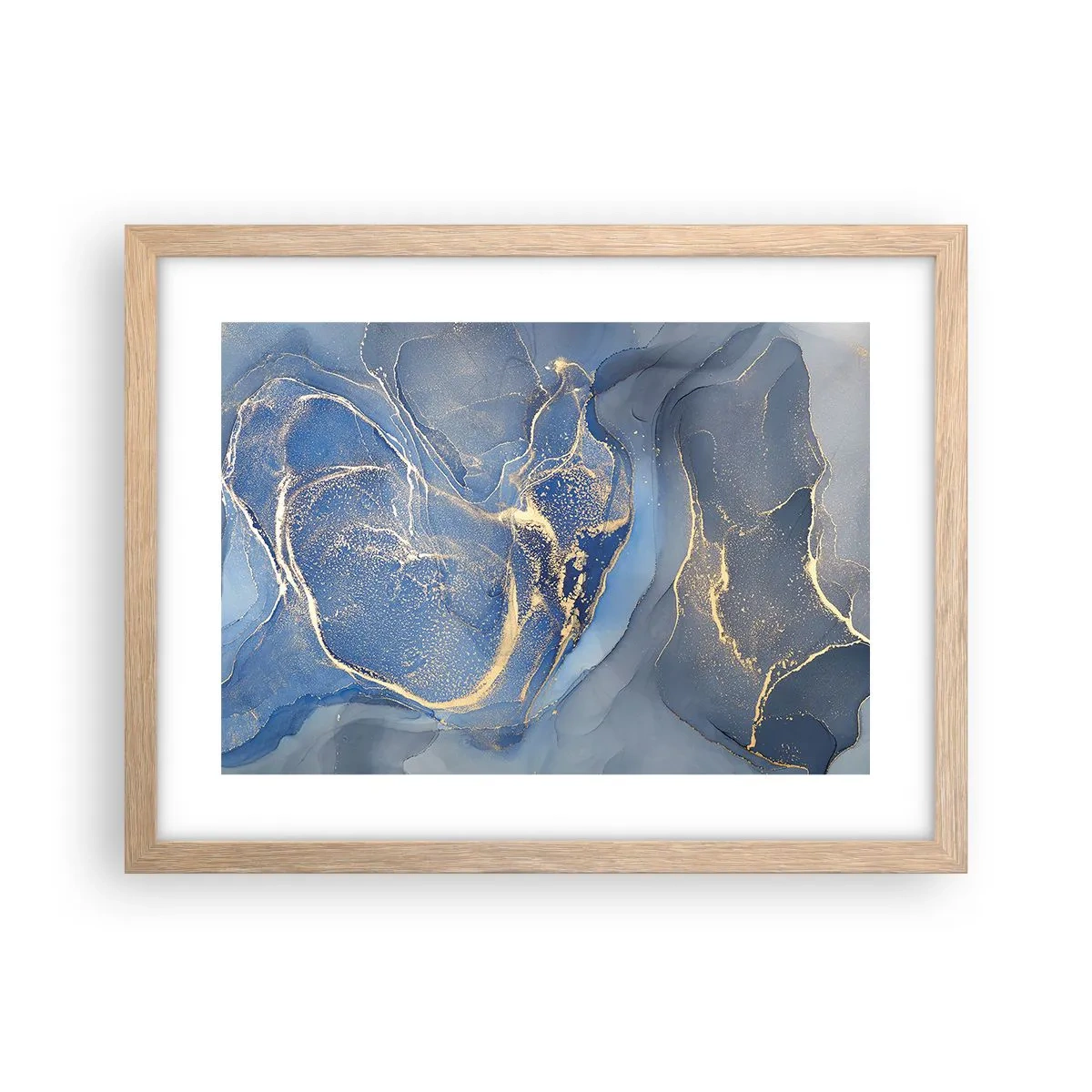 Plakat w ramie jasny dąb - Złoty pył - 40x30 cm