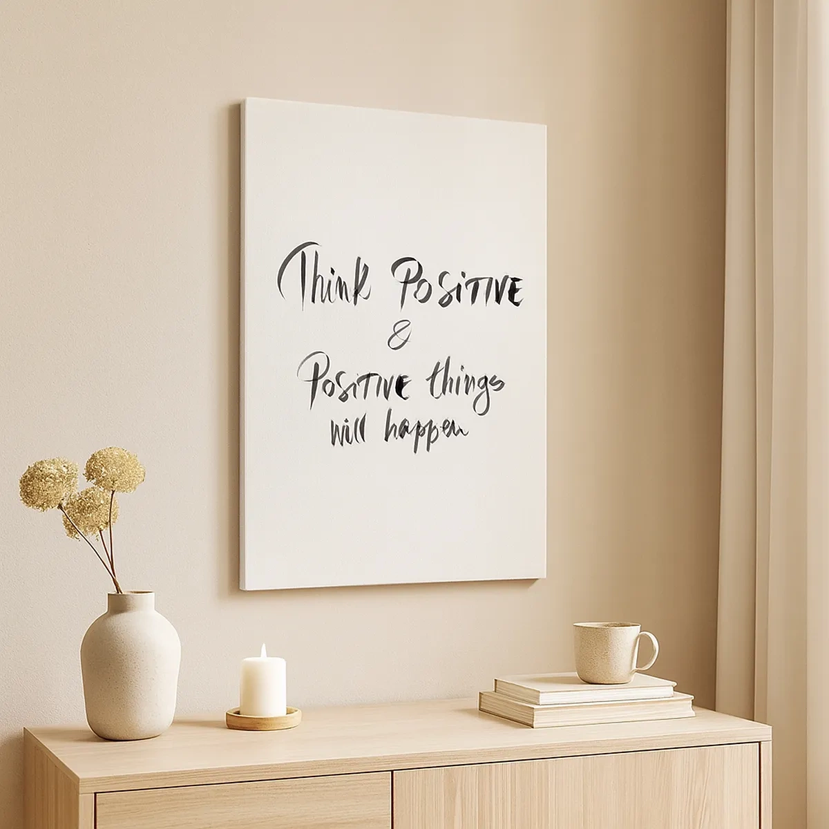 Obraz na płótnie - Minimalistyczny cytat motywacyjny w czarnej kaligrafii na białym tle - 50x70cm - Jak żyć? - Nowoczesna dekoracja ścienna do salonu, kuchni i sypialni ARTTOR