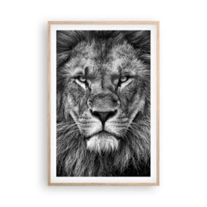 Plakat w ramie jasny dąb - W stroju koronacyjnym - 61x91 cm