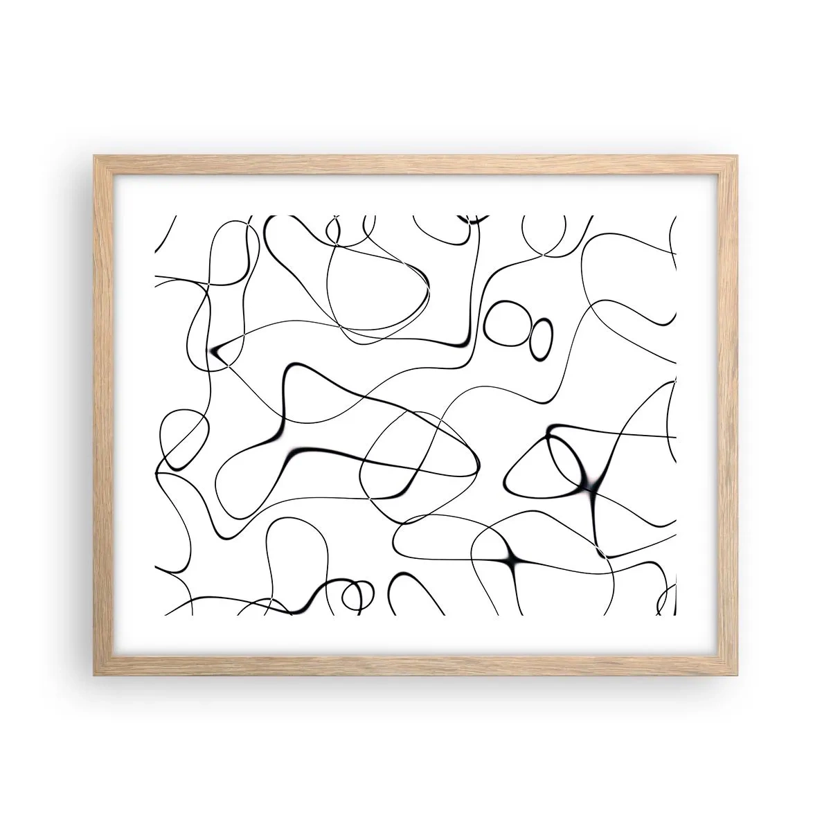 Plakat w ramie jasny dąb - Ścieżki życia, koleje losu - 50x40 cm