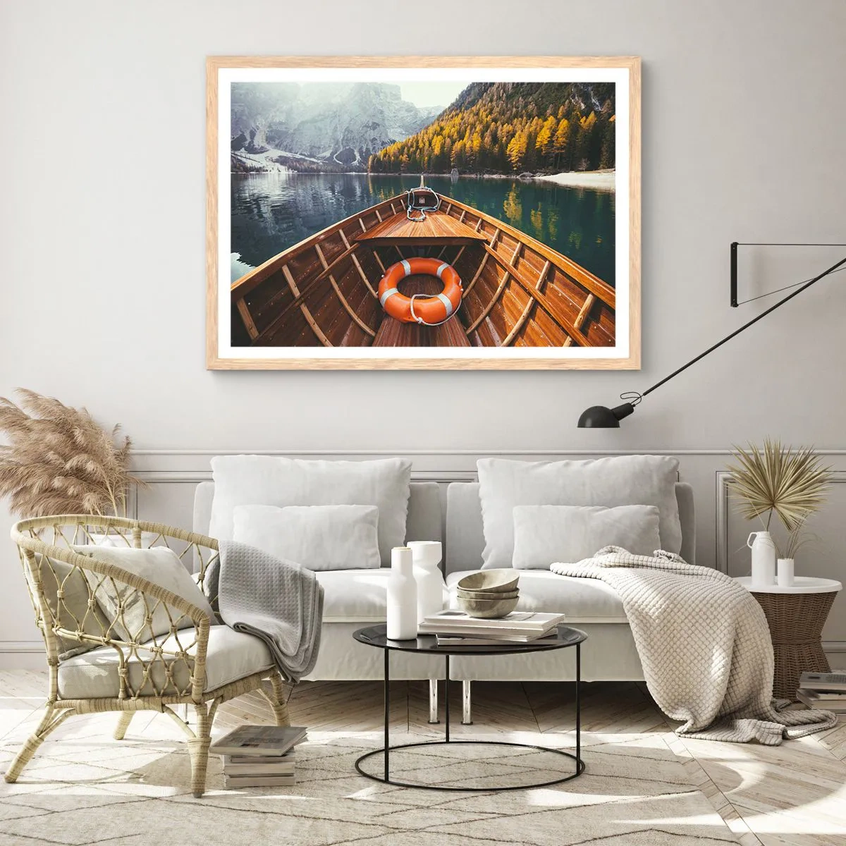 Plakat w ramie jasny dąb - Górska wycieczka - 70x50 cm