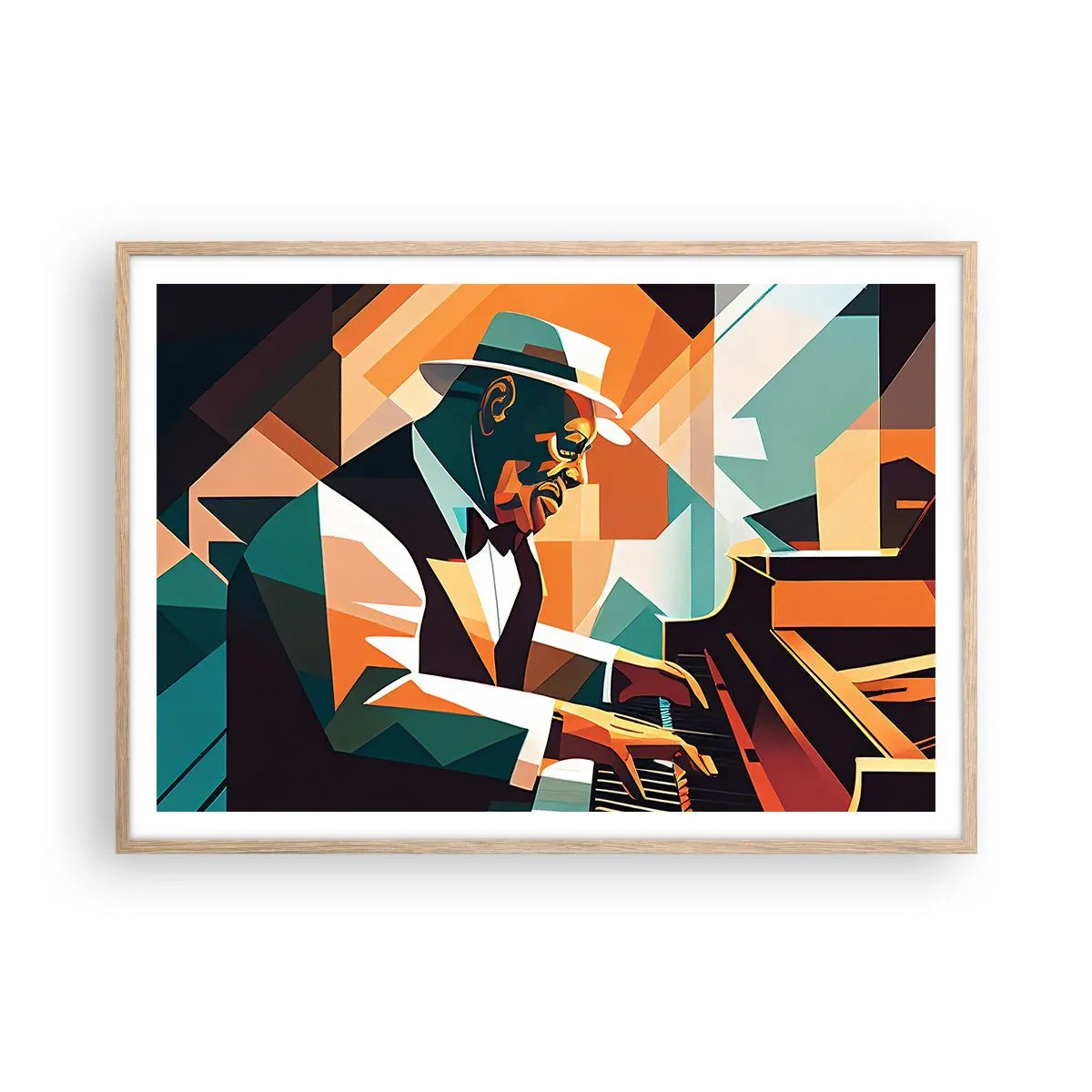 Plakat w ramie jasny dąb - Cały ten jazz - 100x70 cm