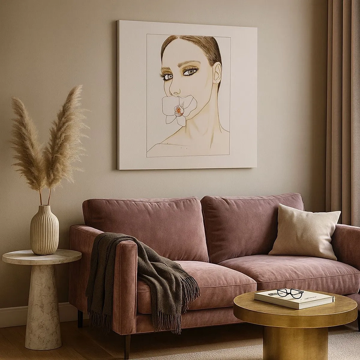 Obraz na płótnie - Symbol elegancji i piękna - 30x30 cm