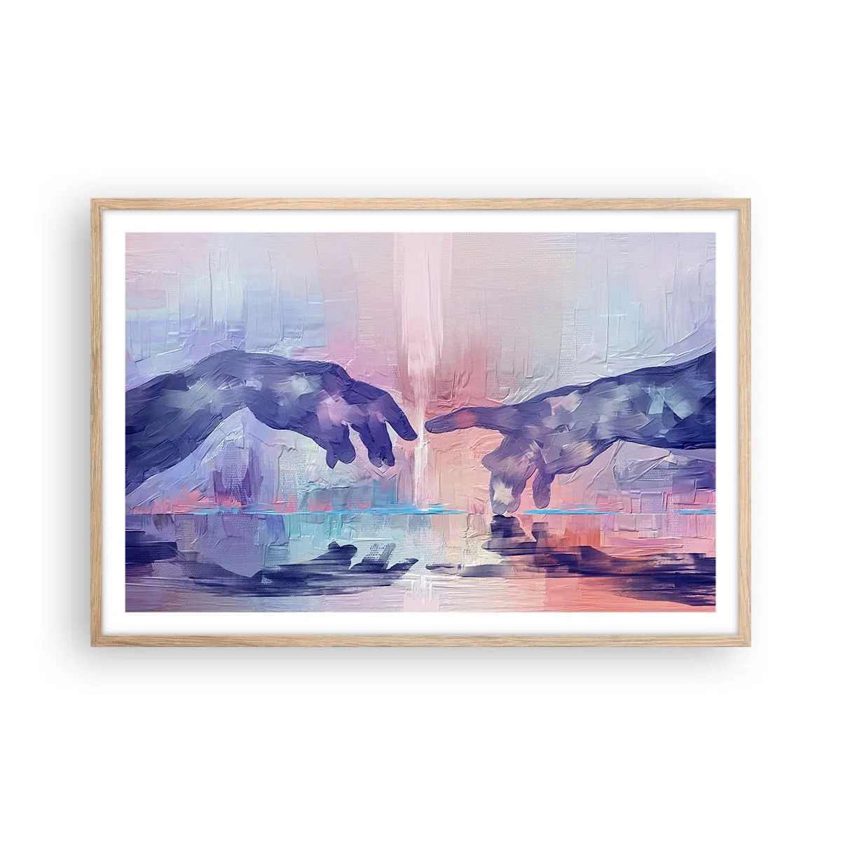 Plakat w ramie jasny dąb - Boska iskra życia - 91x61 cm