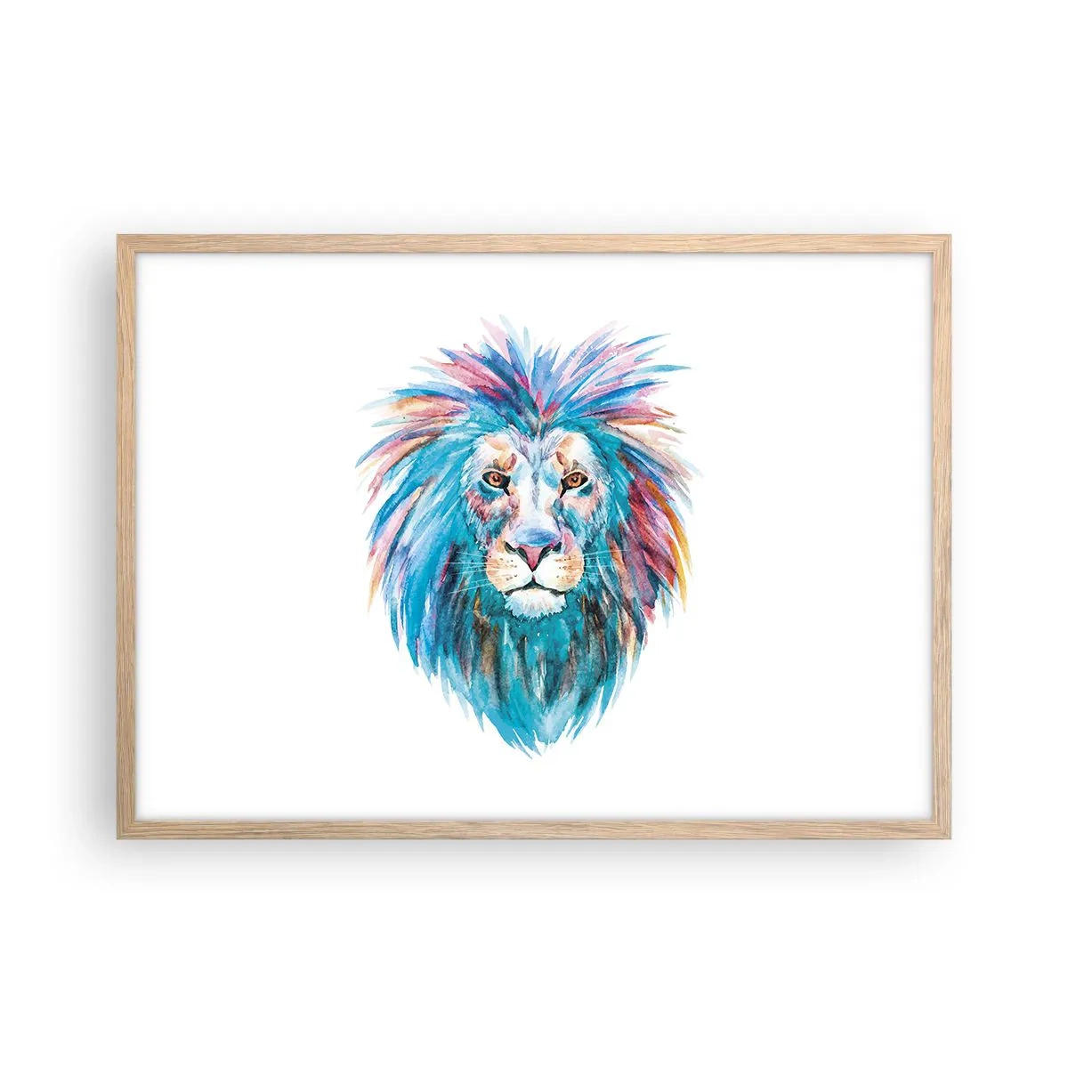 Plakat w ramie jasny dąb - Elektryzująca aura - 70x50 cm