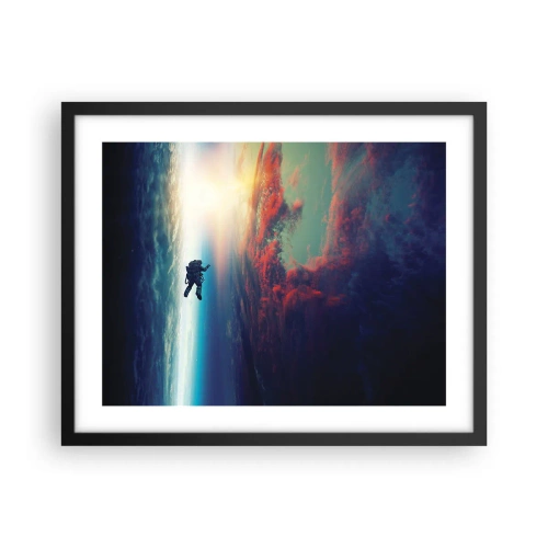 Plakat w czarnej ramie - Mierzyć się ze wszechświatem - 50x40 cm