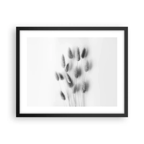 Plakat w czarnej ramie - Jej puszystość trawa - 50x40 cm