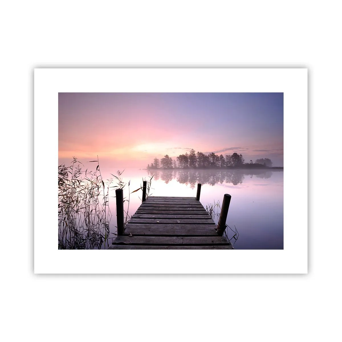 Plakat - Z liliowej mgły... - 40x30 cm