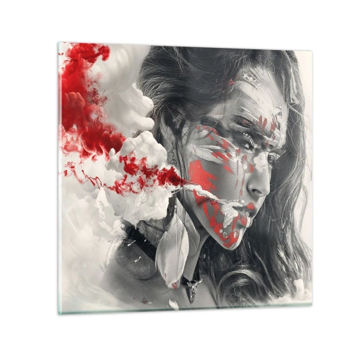 Obraz na szkle - W oparach absurdu - 70x70 cm