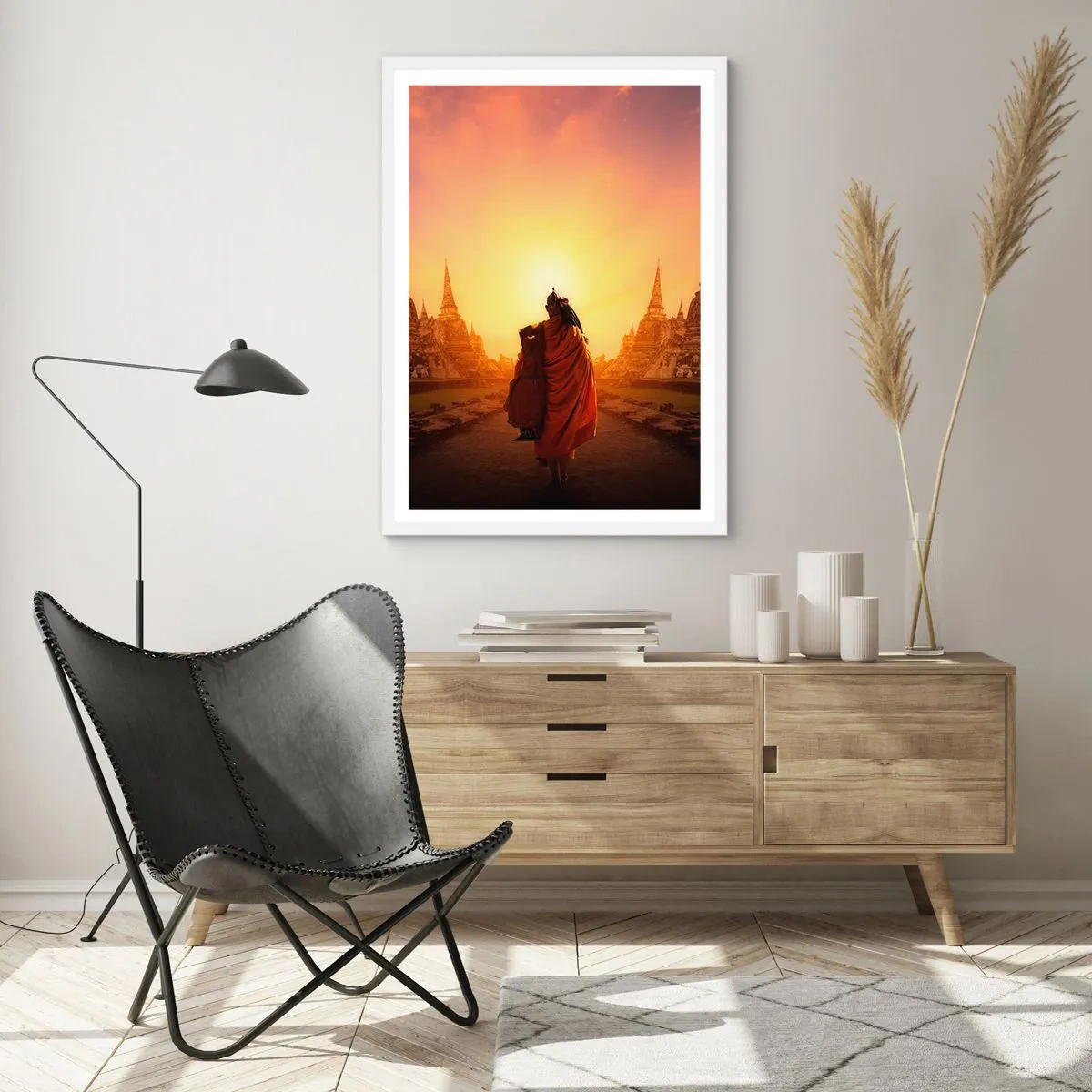 Plakat w białej ramie - W spokoju przez wieczność - 70x100 cm