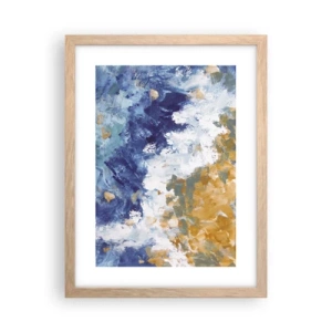 Plakat w ramie jasny dąb - Taniec żywiołów - 30x40 cm