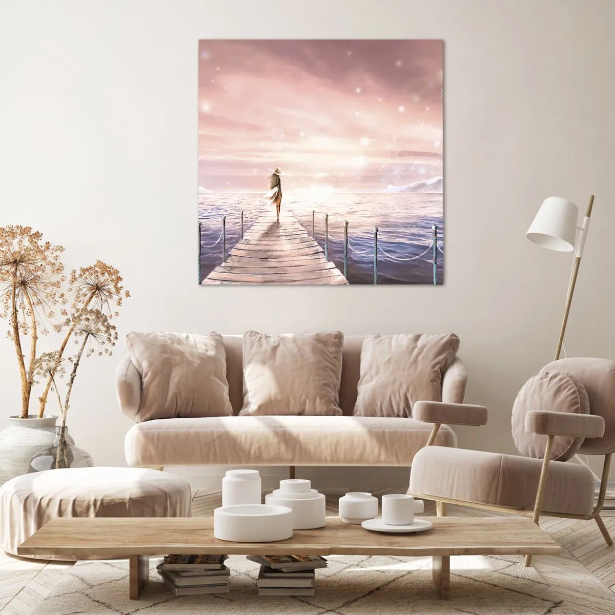 Obraz na płótnie - W świetle marzenia - 70x70 cm