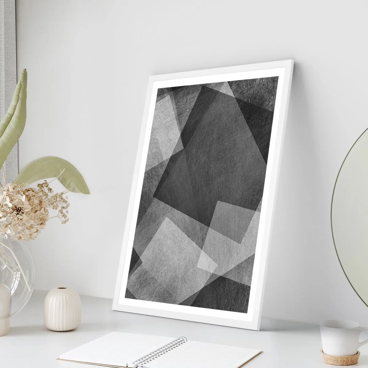 Plakat w białej ramie - Odwieczny symbol trwałości i porządku - 40x50 cm